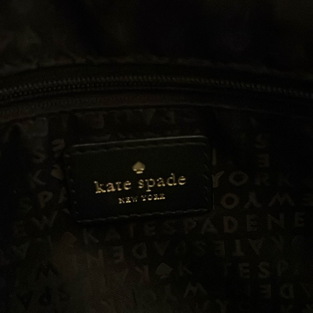 Kate Spade 100% Black Cowhide Leather Crossbody, good condition - Picture 4 of 13